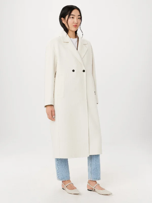 The Margaret Wool Blend Top Coat in Fog