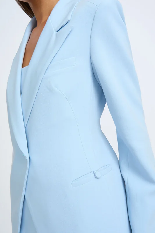 Celia Cinched Blazer | Final Sale - Powder Blue