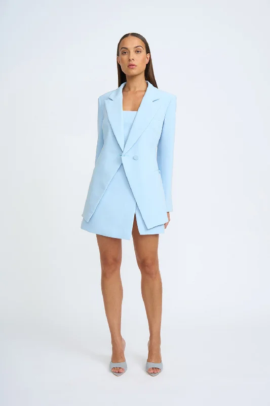 Celia Cinched Blazer | Final Sale - Powder Blue