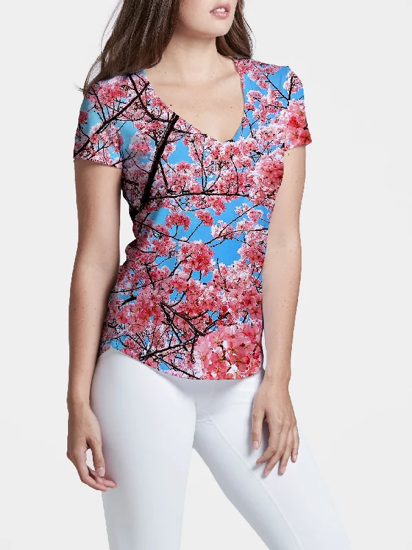 Cherry Blossom Women's V-Neck (Spring Edition)