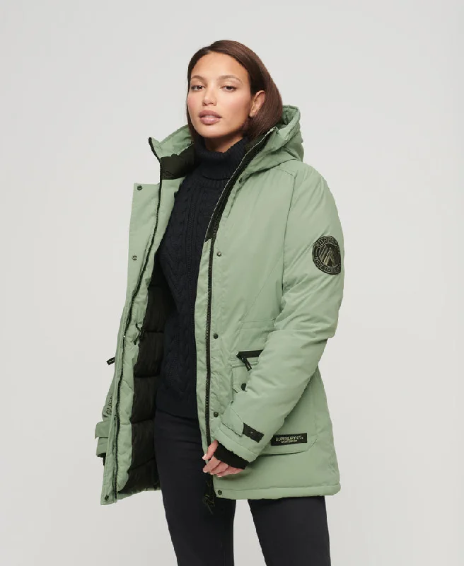 City Padded Parka Jacket | Desert Sage Green