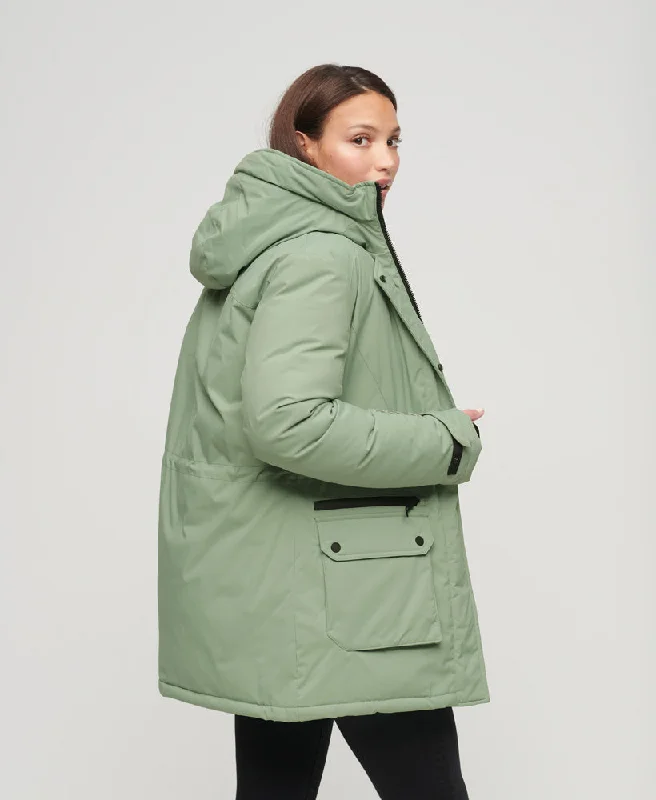 City Padded Parka Jacket | Desert Sage Green