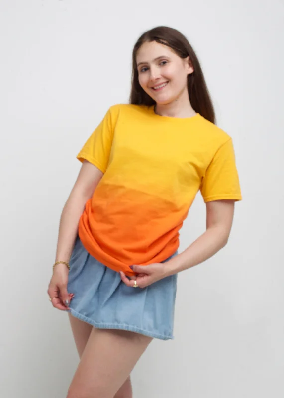 Yellow / Orange Dip Dye T-Shirt