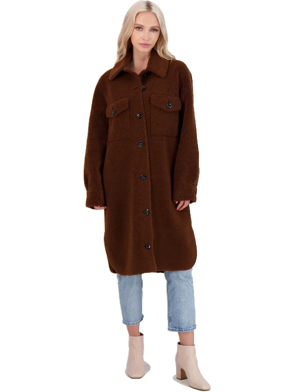 Harper Womens Wool Blend Long Shirt Jacket