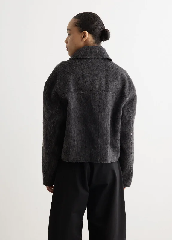 Scarce Cropped Wool Jacket