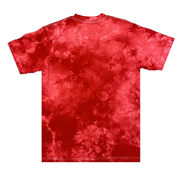 Red Crystal Wash Tie Dye T-Shirt