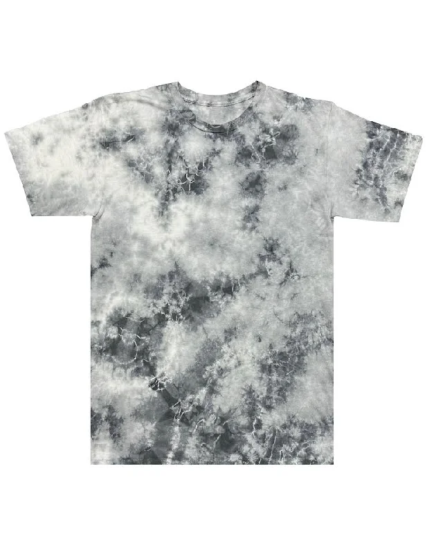 Slate Grey Crystal Wash Tie Dye T-Shirt