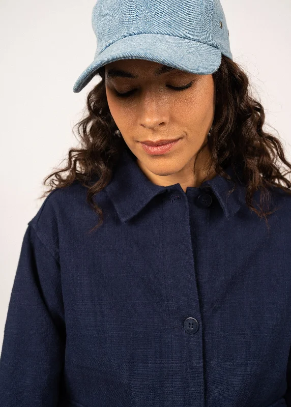 Ste Sophie worker-style jacket - in canvas (MARINE)