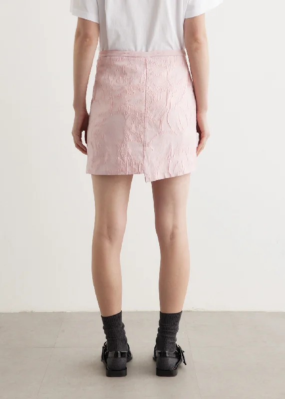 Textured Cloque Mini Skirt