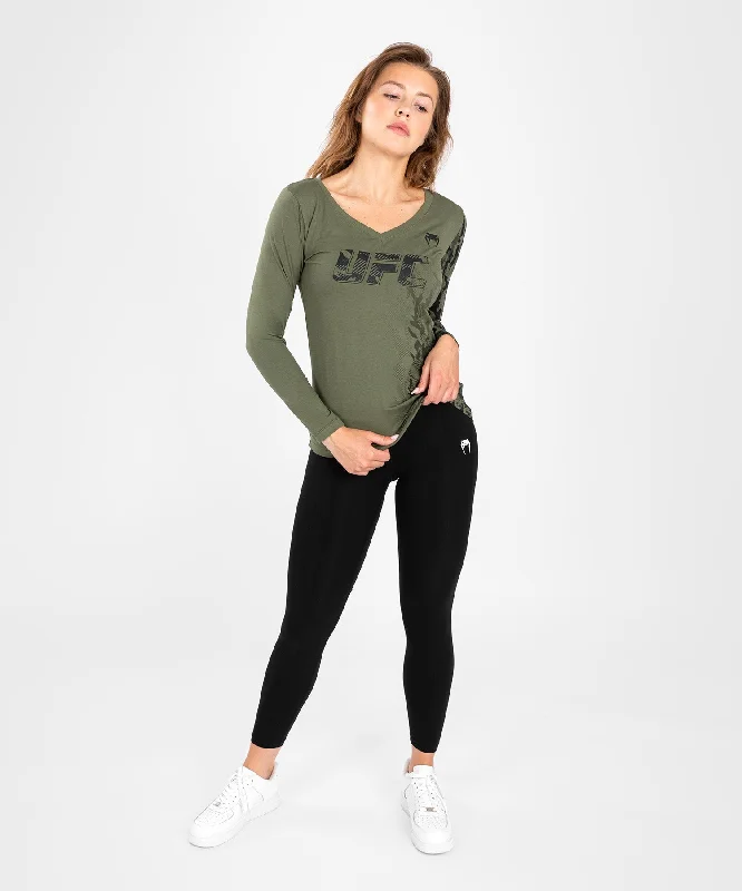 UFC Venum Authentic Fight Week Women's Long Sleeve T-shirt - Khaki