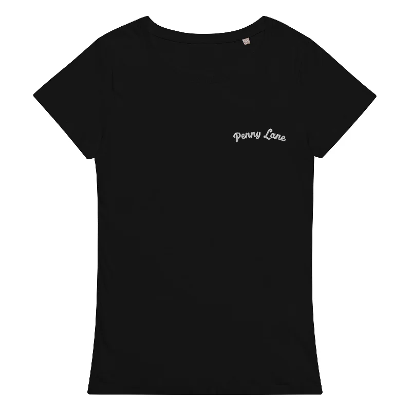 PENNY LANE Embroidered Women’s Fitted Organic Cotton T-shirt