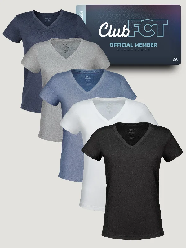 Women's Best Sellers V-Neck Member 5-Pack