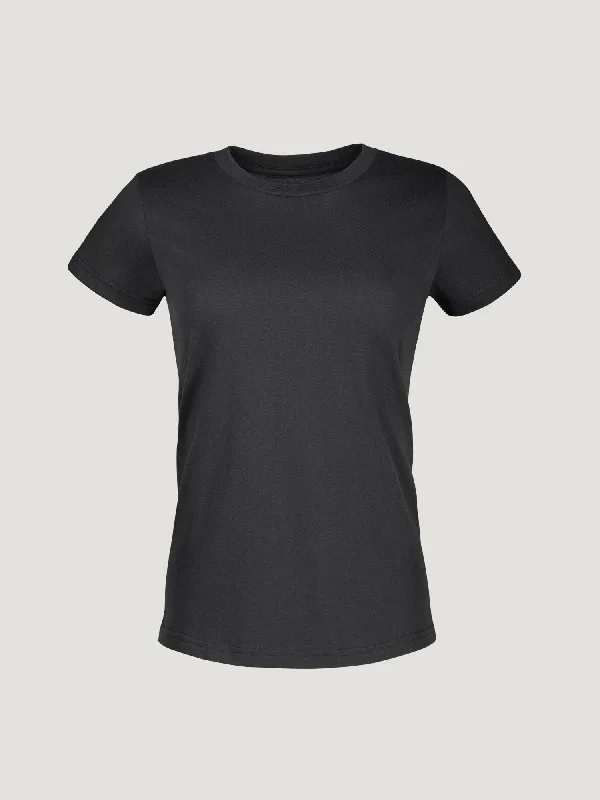 Women's Black Crew Neck