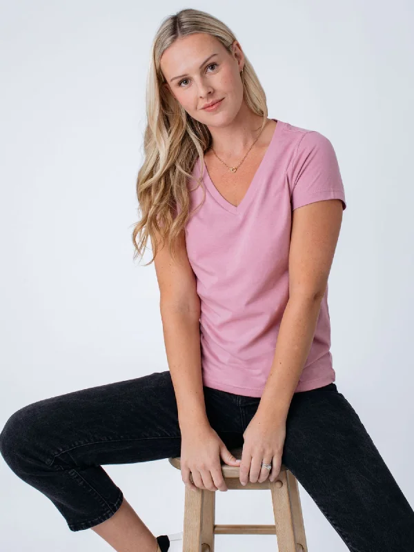 Women's Chalk Pink V-Neck