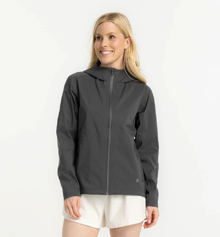 Women's Cloudshield Rain Jacket - Black Sand