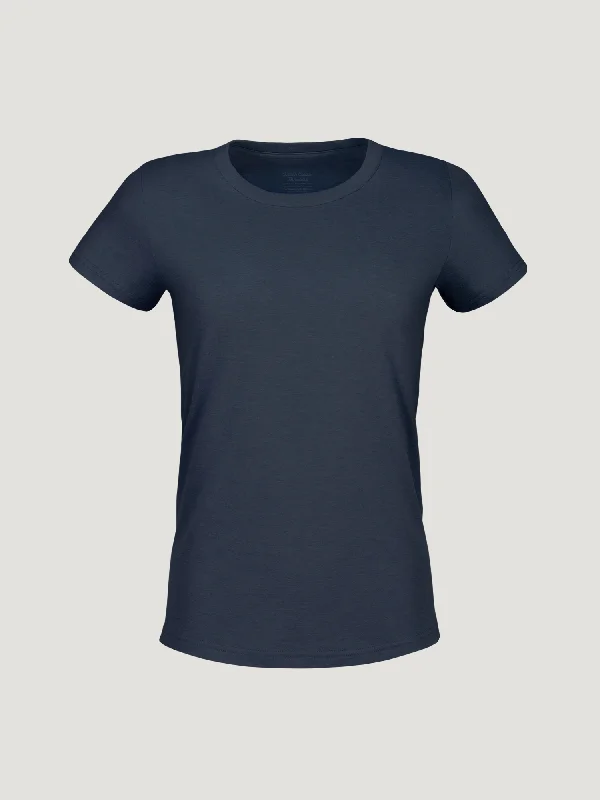 Women's Indigo Blue Crew Neck