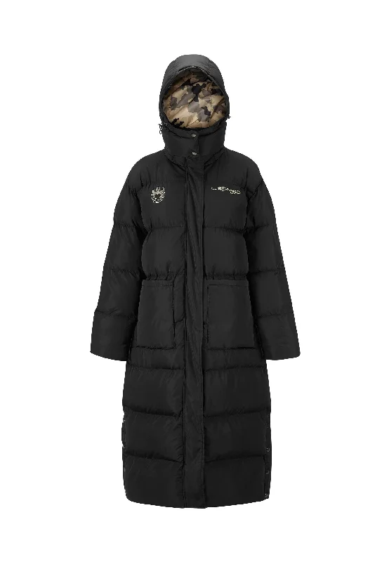 Womens Love Runs Wild Puffer Jacket - Black