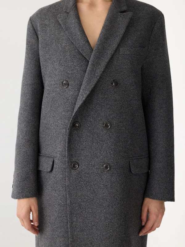 wool longerline coat