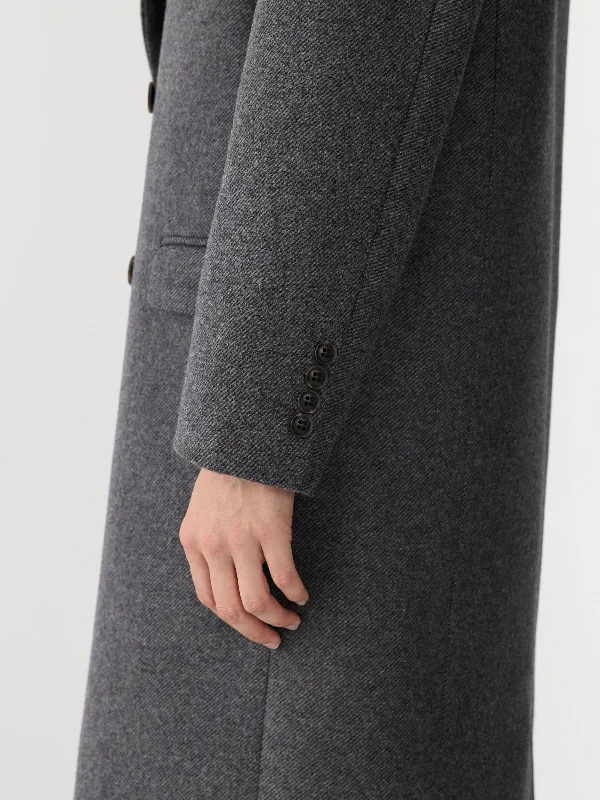 wool longerline coat