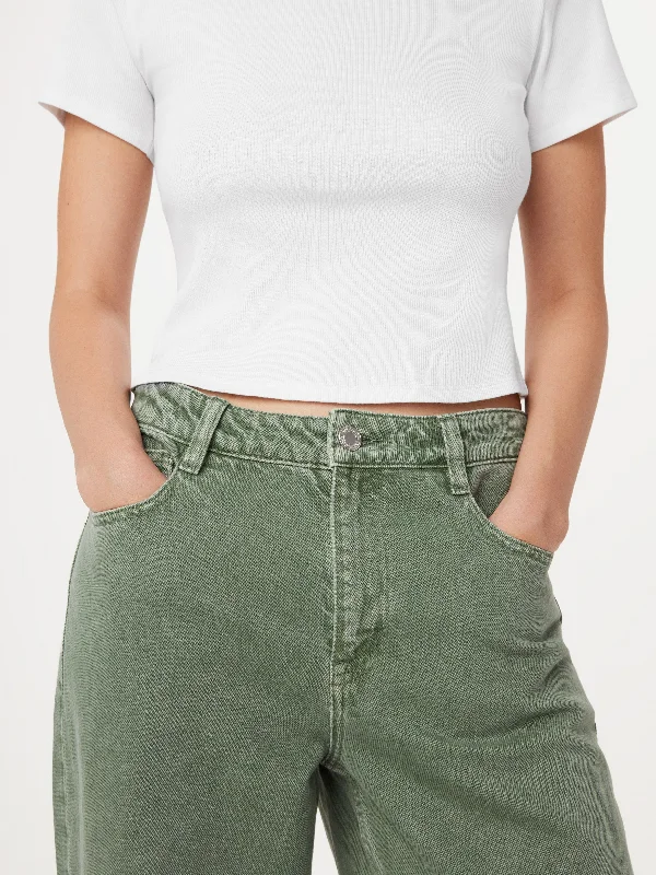 The Courtney Loose Jean in Sage Green