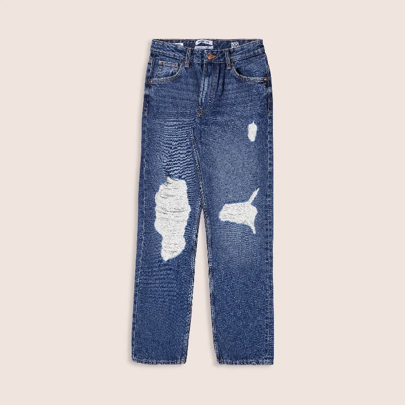 Dark Blue Women's Straight Fit Denim