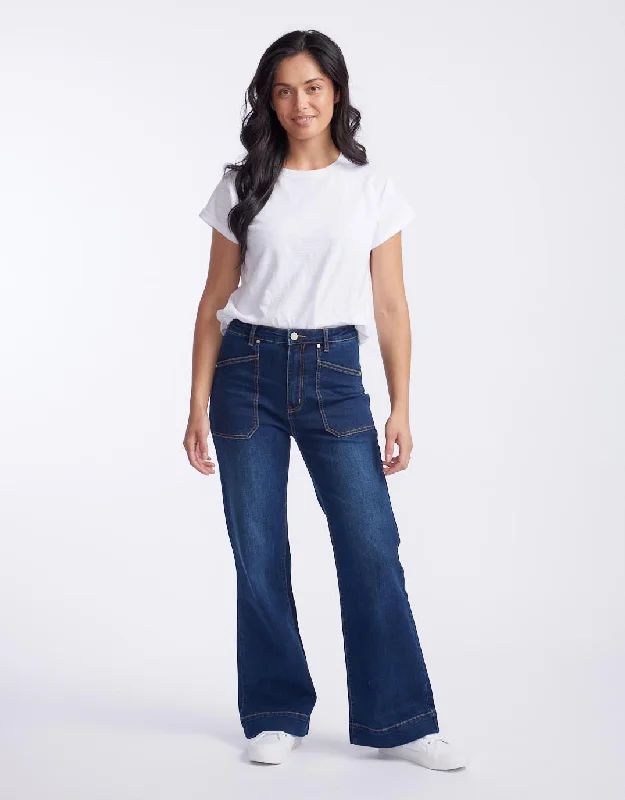 Jayne Wide Leg Jean - Indigo