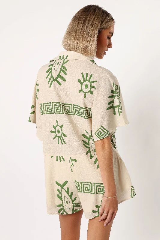 Sebastian Playsuit - Green Print