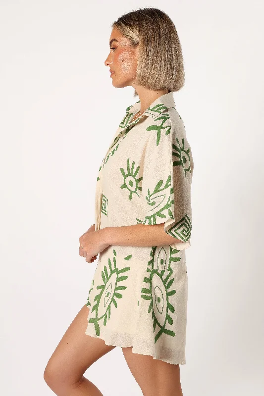 Sebastian Playsuit - Green Print