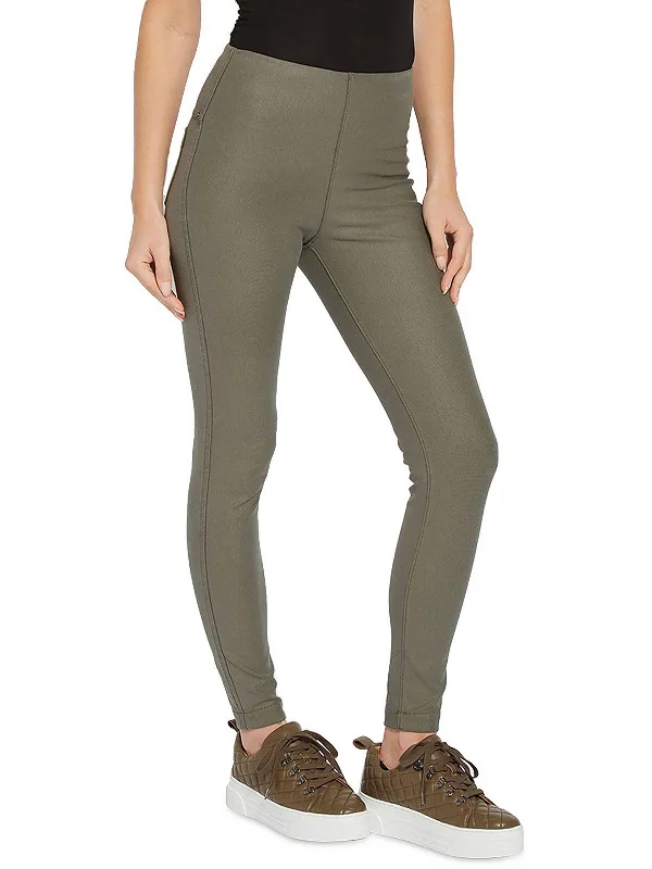 Womens Coated Toothpick Jeggings