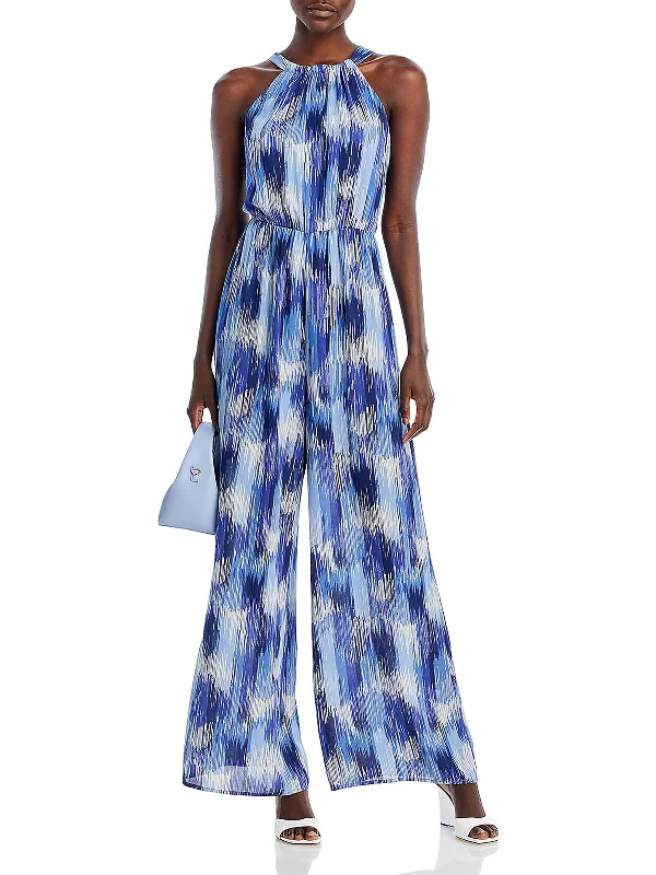 Womens Printed Polyester Jumpsuit