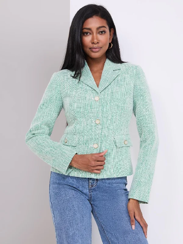 3-Button Boucle Blazer