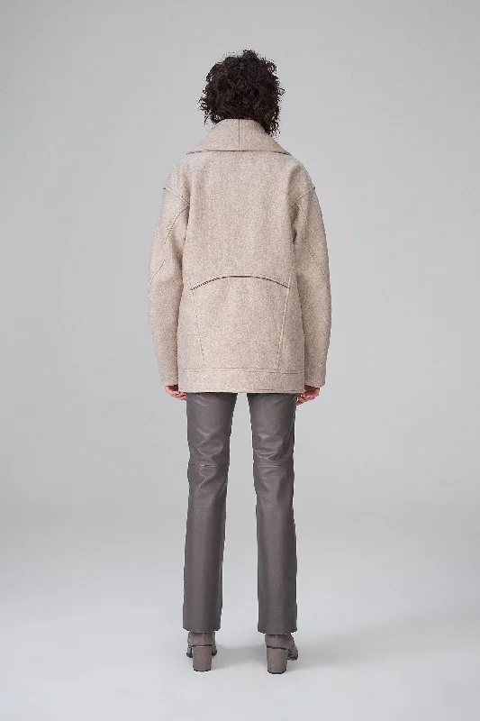 Cindy - Latte Wool Jacket