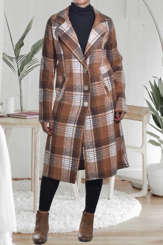 Dark Brown Melton Coat