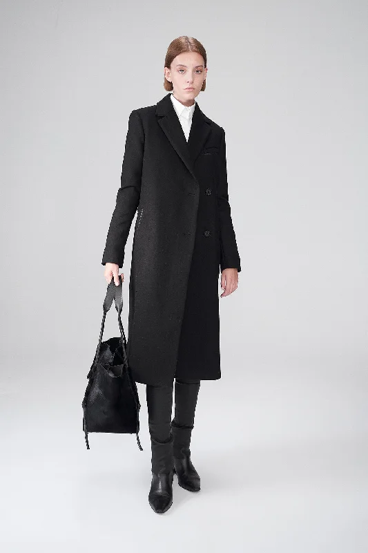 Maggy - Black Wool Coat