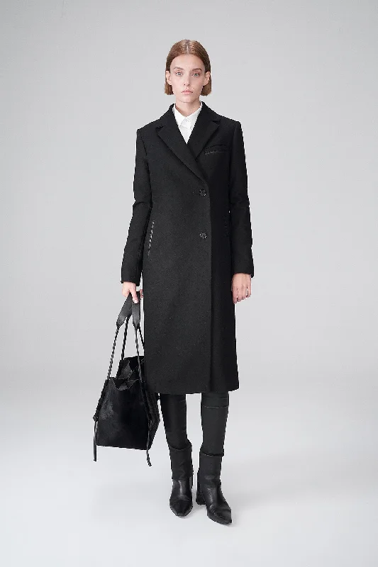 Maggy - Black Wool Coat