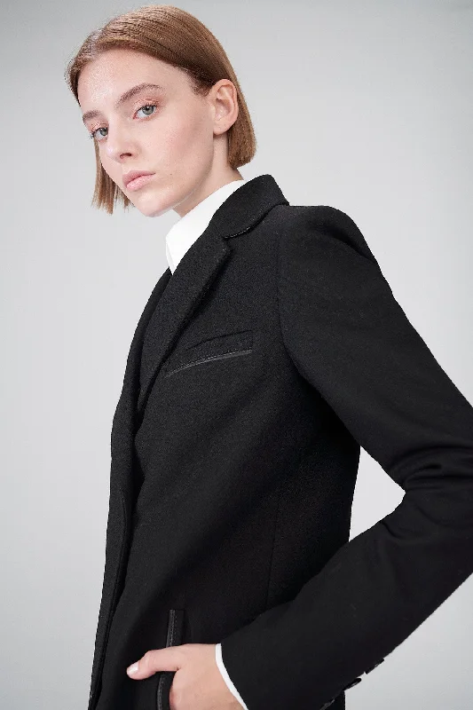 Maggy - Black Wool Coat