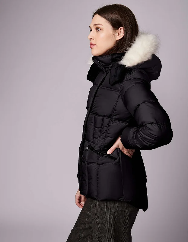 Park City Vegan Fur Trim Puffer Jacket