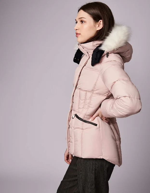 Park City Vegan Fur Trim Puffer Jacket