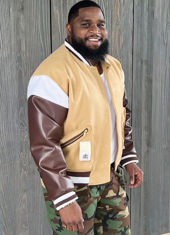 Know Me sewing pattern 2010 Men's Varsity Bomber Jacket by Sins of Many