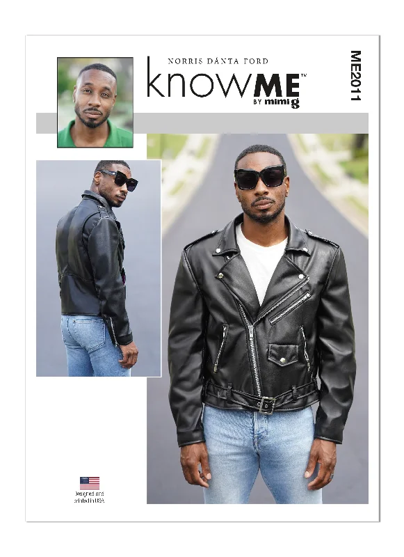 Know Me sewing pattern 2011 Men's Moto Jacket by Norris Dánta Ford