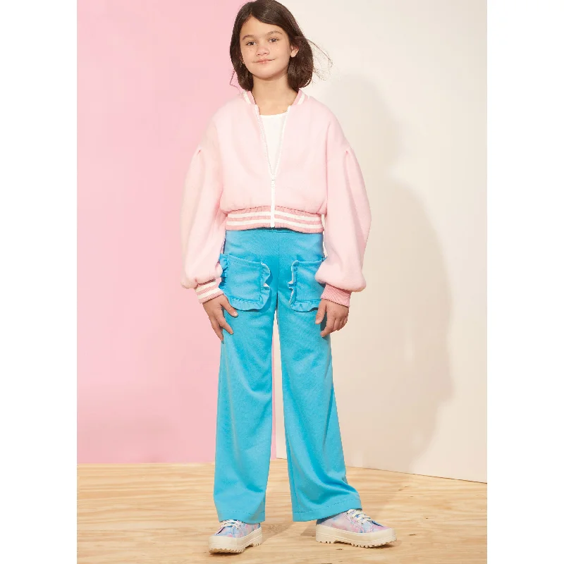 Simplicity sewing pattern 9654 Girls' Jacket, Trousers and Skirt