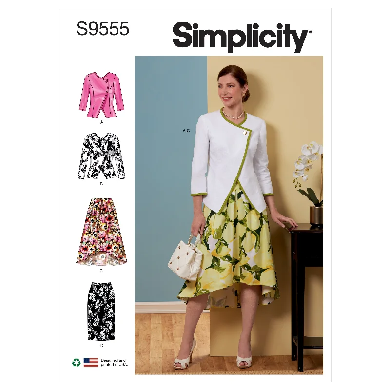 Simplicity 9555 Misses' Jacket and Skirts pattern