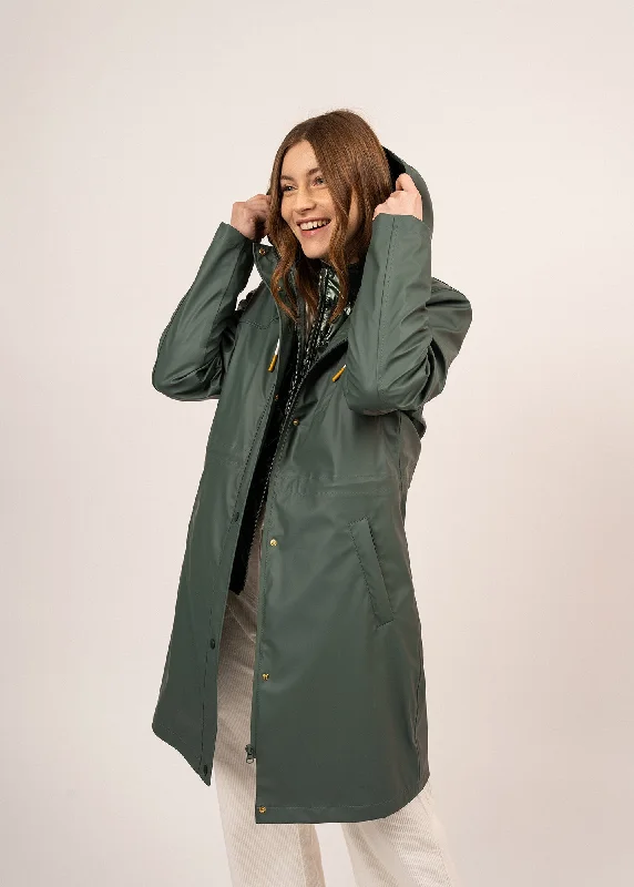 STE VALERIE - 3 in 1 Parka With Removable Quilted Jacket for Women (ARMY GREEN)