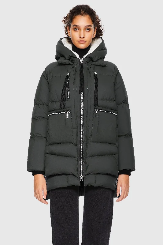 092 Pure-soft Thickened Hooded Puffer Jacket