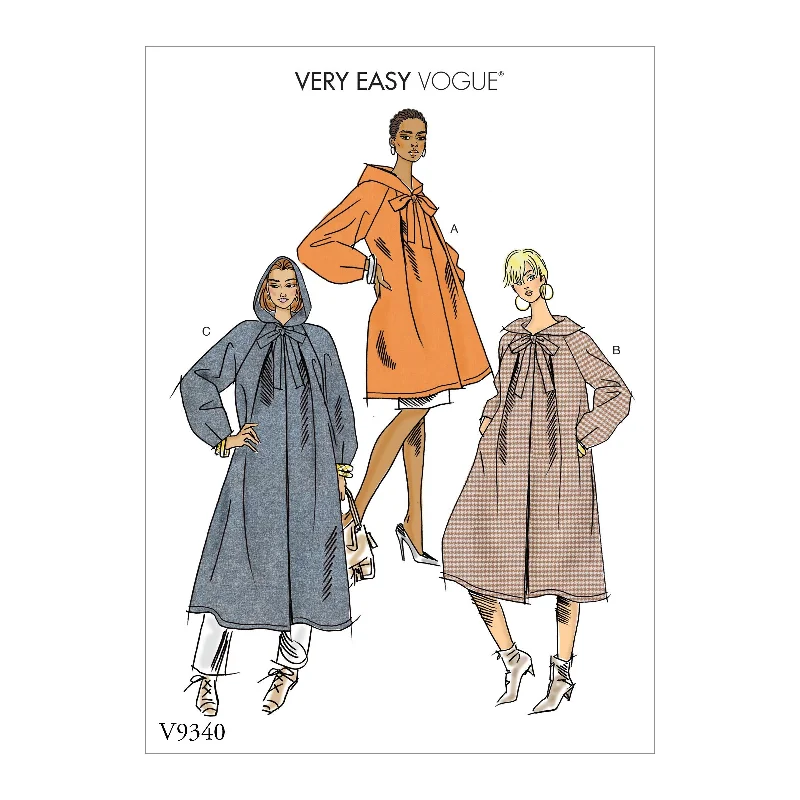 Vogue Pattern 9340 Misses' Coat Pattern | Very Easy Vogue