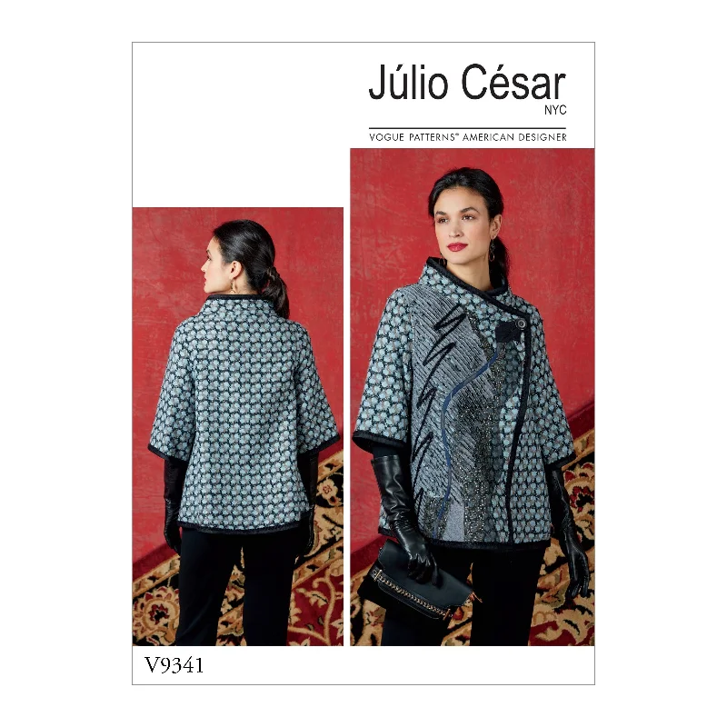 Vogue Pattern 9341 Misses' Jacket Pattern | Julio Cesar