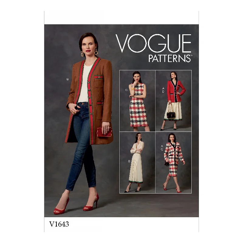 Vogue 1643 Misses' Petite Jacket, Dress and Skirt Pattern