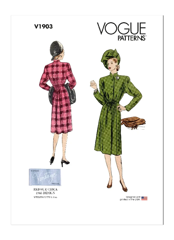 Vogue sewing pattern 1903 Misses' Coat 1940's