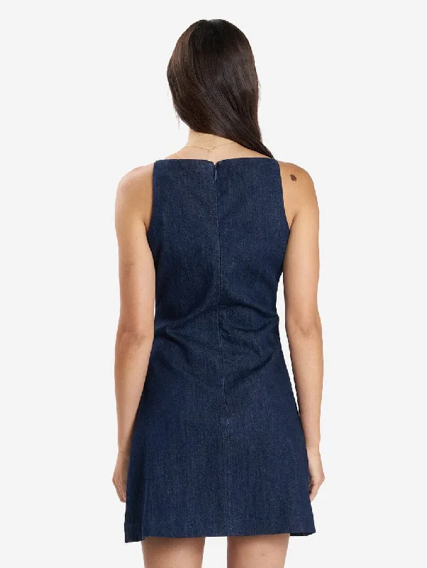 Alessia Denim Mini Dress - Raw Indigo