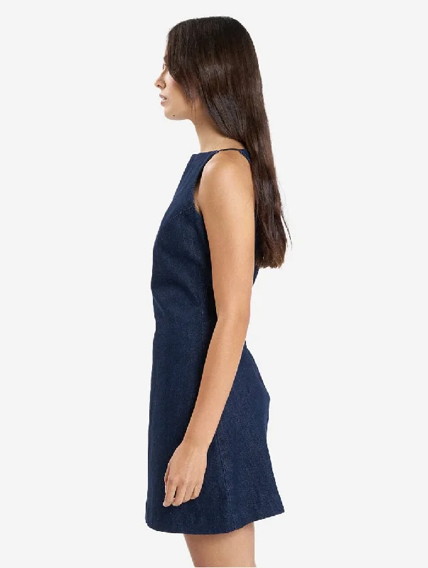 Alessia Denim Mini Dress - Raw Indigo